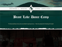Tablet Screenshot of brantlakedancecamp.com